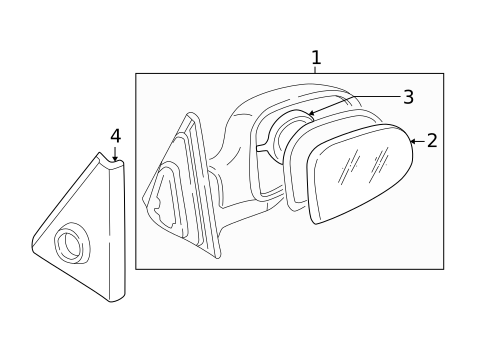 Outside Mirrors for 2004 Hyundai Santa Fe #0