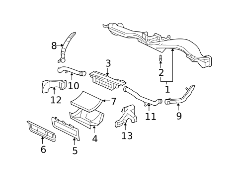Ducts for 2013 Chevrolet Corvette #0