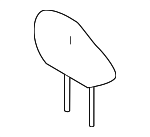 719100E380B6 - Body: Headrest for Toyota Image