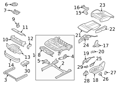 Front Seat Components for 2017 Audi Q7 #0