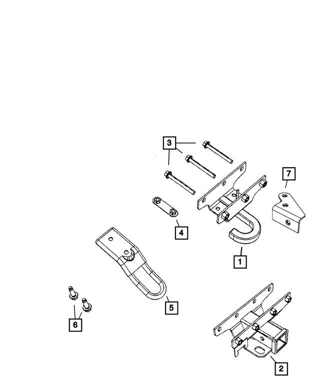 6508831AA - Frame, Bumper and Fascia: Hex Flange Locking Nut And Retainer for Mopar Image