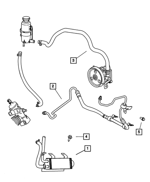 Power Steering Hoses for 2001 Chrysler PT Cruiser #0