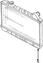 FEH515200C - Cooling System: Radiator for Mazda: 626 Image