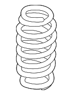 1K0511115BG - Suspension: Spring for Volkswagen: Beetle, Eos, Golf, Golf R, GTI, Jetta, Passat, Rabbit Image