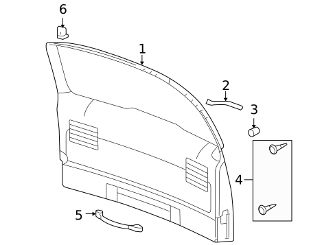 Interior Trim for 2006 Pontiac Montana #0