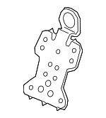 81217TJBA61 - Body: Baffle for Acura: RDX, TLX Image