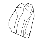 81127TJBA21 - Body: Seat Back Pad for Acura: RDX, TLX Image