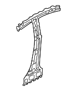 714011R450 - Body: Inner Center Pillar for Hyundai: Accent Image