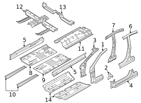 Hinge Pillar for 2014 Hyundai Accent #0