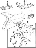 1246370522 - : Pillar Reinforced for Mercedes-Benz Image