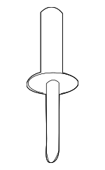 N90528204 - Body: Impact Bar Rivet for Volkswagen: Atlas, Atlas Cross Sport, Jetta, Tiguan Image