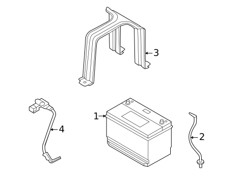 Battery for 2022 Hyundai Santa Fe #1