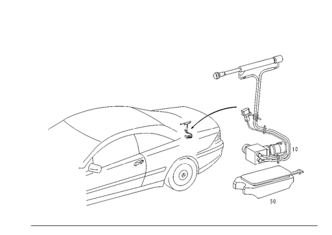 Remote Trunk Release for 2001 Mercedes-Benz CL55 AMG #0