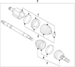 84666172 - Driveline &amp; Axles: Cv Joint Kit for Buick: Enclave | Cadillac: XT6 | GMC: Acadia Image image