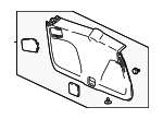 84431TLAA01ZA - Body: Lower Gate Trim for Honda: CR-V Image