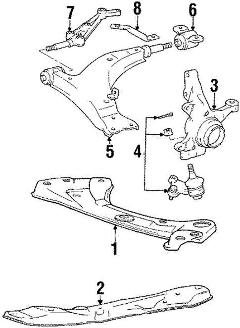 Suspension Components for 1990 Toyota Celica #0