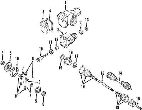 Propeller Shaft for 2002 Nissan Xterra #0