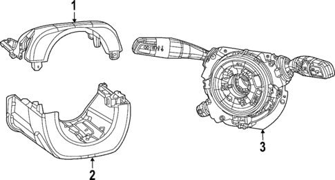 Shroud, Switches & Levers for 2025 Jeep Grand Cherokee #0