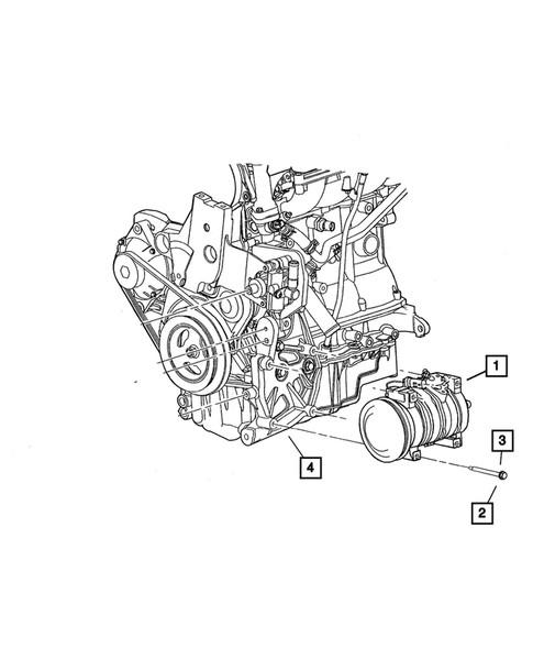 Montage de compresseur de climatisation pour 2007 Chrysler PT Cruiser #0