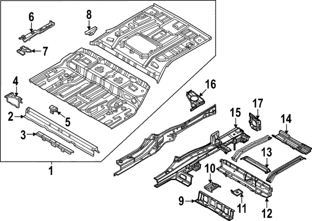 65728GI000 - : Rear Reinforced for Hyundai Image