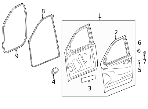 Door & Components for 2023 Chevrolet Silverado 1500 #2