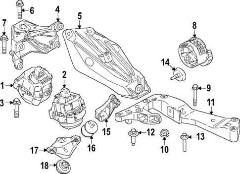 Engine & Trans Mounting for 2025 BMW M4 #0