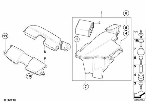 Intake Muffler for 2008 BMW M3 #0
