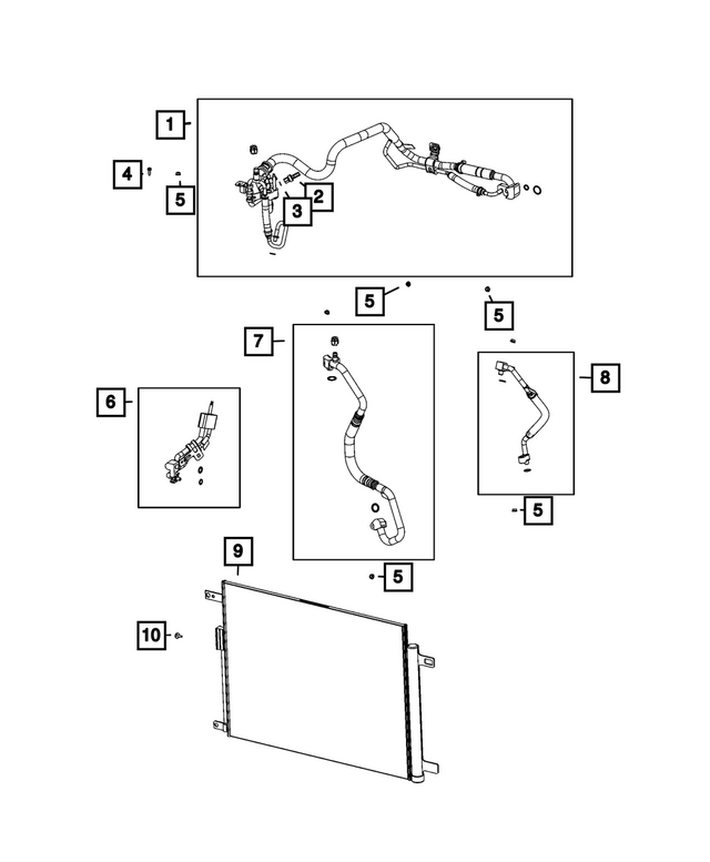 68467576AA - Air Conditioners and Heaters: Air Conditioning Condenser for Jeep: Cherokee Image
