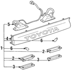 8127028010 - Electrical: License Lamp for Toyota Image
