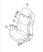 5093482AA - Interior Trim: Heater Pad, Right &amp; Left, Cushion for Mopar Image