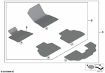 51475A40B25 - Retrofitting / Conversion / Accessories: Set of Floor Mats for BMW Image