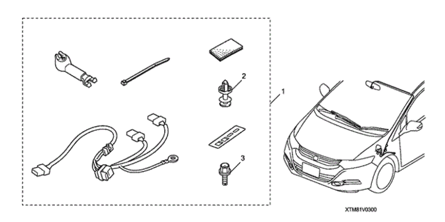 Auto Day & Night Mirror Attachment for 2012 Honda Insight #0