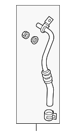 JX6Z7C410D - Cooling System: Return Tube for Ford: Escape Image