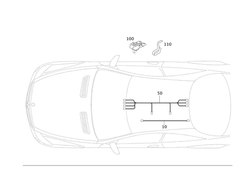 Cable Harness for Roof for 2008 Mercedes-Benz CL600 #0