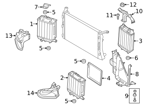 Radiator & Components for 2018 Audi RS7 #1