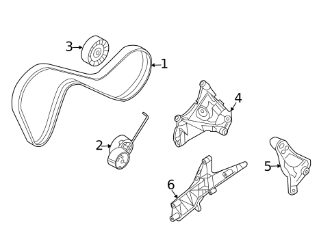 Belts & Pulleys for 2014 Volvo XC90 #0