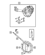 52111416AA - Front Axle; Corporate 205 MM; Differential and Drive Line: Vent Tube Clip for Mopar Image