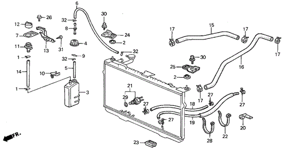 Radiator Hose for 1986 Acura Integra #0