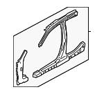 9E5Z5424300A - Body: Inner Reinforced for Ford: Fusion | Lincoln: MKZ, Zephyr | Mercury: Milan Image