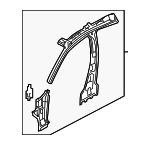 9E5Z5424382A - Body: Center Reinforced for Ford: Fusion | Lincoln: MKZ, Zephyr | Mercury: Milan Image