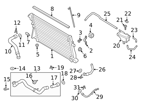 Radiator & Components for 2017 Ford F-350 Super Duty #0