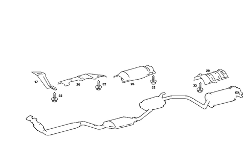 Screening Plates for 1986 Mercedes-Benz 190E #1