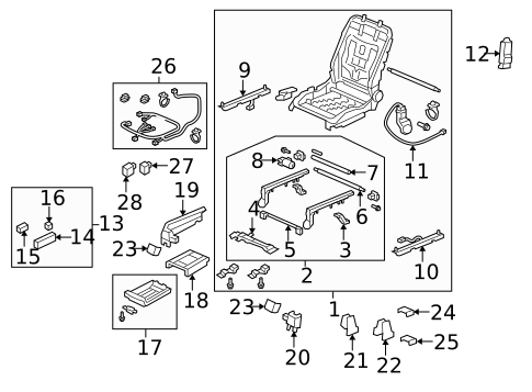 Power Seats for 2013 Honda Pilot #1