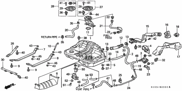 Fuel Tank (1) for 1997 Honda CR-V #0