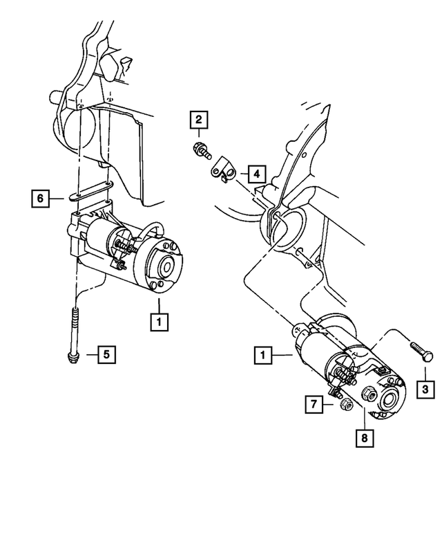 56041013AB - Electrical: Engine Starter for Mopar Image