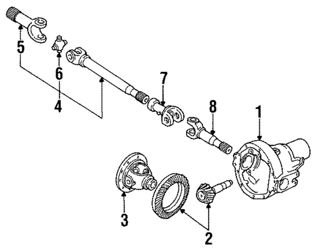 F2TZ3010B - Suspension: Differential Carrier for Ford: Bronco, F-150 Image