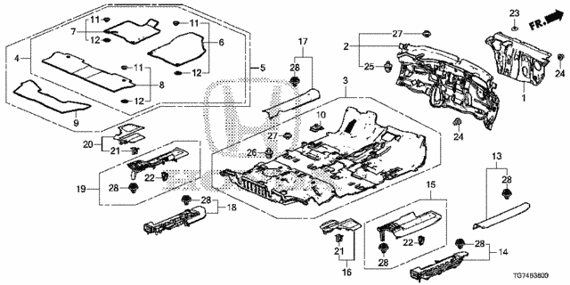 Floor Mat for 2016 Honda Pilot #0