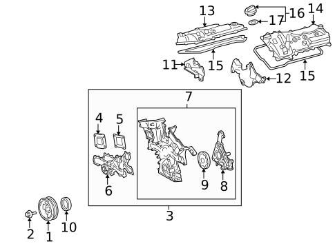 Engine Parts for 2007 Lexus GS350 #0