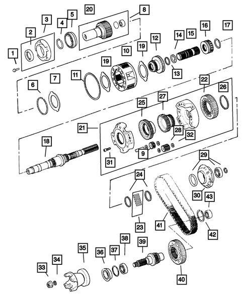 Gear Train for 2004 Jeep Liberty #0
