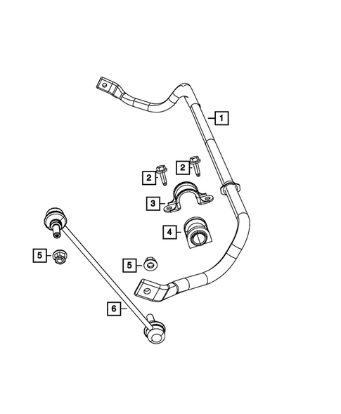 Front Stabilizer Bar for 2015 Ram C/V #0